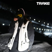 TRAKE 垂壳 防水防风单板滑雪服女背心宽松上衣装备男滑雪马甲 S