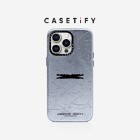 CASETIFY LE SSERAFIM x CASETiFY联名 EASY 适用于iPhone15/Pro/Max手机壳 银色-皮革质感 iPhone 15 Pro