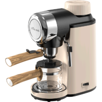 Bear 小熊 意式咖啡机家用小型半全自动办公室萃取奶泡一体机冲泡咖啡壶