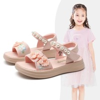 Disney 迪士尼 24夏季新款女童凉鞋中国风凉鞋中小童儿童休闲凉鞋淑女可爱鞋子