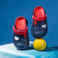 SNOOPY 史努比 夏季新款男女儿童耐磨缓震运动洞洞鞋儿童凉鞋