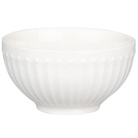 摩登主妇 白色浮雕陶瓷碗碟套装