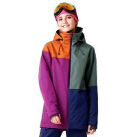 RUNNING RIVER 极限 户外单双板防水透气女式拼色滑雪服上衣N7420N 绿色575 M/38
