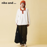 88VIP：niko and ... 卫衣女2023秋冬季新款潮流休闲立领抓绒套头衫970627