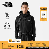 北面（The North Face）防风软壳男户外运动舒适防泼水休闲衬衫外套24春季新品|89TK JK3/黑色