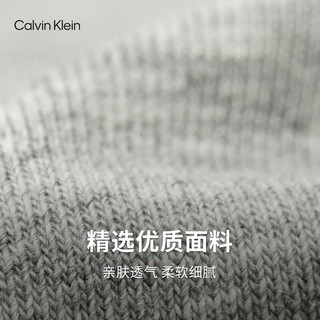 Calvin Klein内衣【CK96系列】男士ck满印轻薄低腰防夹臀四角裤内裤男NB3406 ACA-太空黑底白字母 S