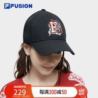 FILA FUSION斐乐潮牌【 欧阳娜娜同款】情侣款棒球帽2024龙年新款帽子  XS