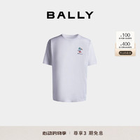 BALLY巴利24春夏白色棉质男士T恤6308121 白色 XXL