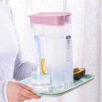 LOCK&LOCK 2.1L塑料带手把家用果汁凉开水大容量冷水壶