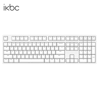 C108白色 108键 有线机械键盘 cherry 红轴