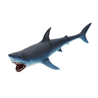 SEMALAM 大號仿真軟膠海底世界兒童玩具 海洋-大白鯊