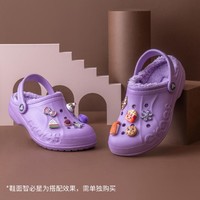 crocs 卡骆驰 棉拖鞋 贝雅克骆格舒适男女情侣暖棉洞洞鞋