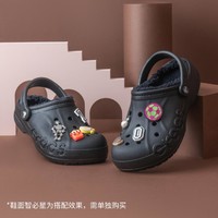 crocs 卡骆驰 棉拖鞋 户外男女鞋情侣贝雅舒适室内毛毛鞋