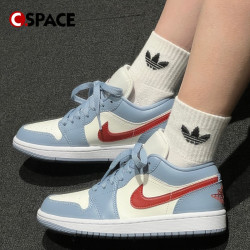 airjordancspacehairjordan1lowaj1蓝白防滑复古篮球鞋dc0774164