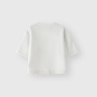 Gap 盖璞 女士兰精LOGO空气感短袖T恤 464824 白色 XL