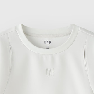 Gap 盖璞 女士兰精LOGO空气感短袖T恤 464824 白色 L