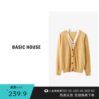 Basic House/百家好长袖针织衫时尚休闲款百搭针织衫-B0633B5R442 灰色 L