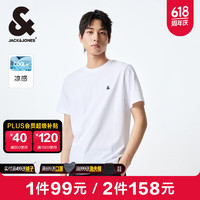 杰克琼斯 杰克·琼斯（JACK&JONES;）男装T恤男本白色A06