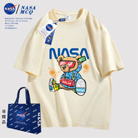 NASA MCQ联名2024夏季时尚百搭动漫拍4件！NASA联名潮牌情侣纯棉T恤短袖