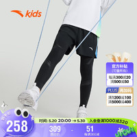 ANTA 安踏 儿童运动裤男大童长裤跑步夏季透气运动裤两件套装T52425599