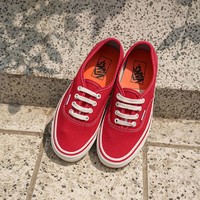 限尺码：VANS 范斯 Authentic 44 Deck正红色安纳海姆板鞋出游好鞋