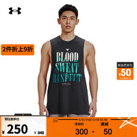 安德玛 UNDERARMOUR）春夏Project Rock强森BSR Payoff男子训练运动无袖T恤1383228 黑色001 M