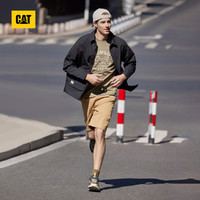 CAT 卡特彼勒 卡特24春新品男士休闲户外两贴袋设计印花长袖工装风衬衫外套