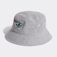 adidas ORIGINALS 男女经典条纹休闲透气遮阳渔夫帽运动帽