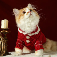 88VIP：Hoopet 寵物貓咪衣服秋裝防掉毛布偶貓銀漸層幼貓秋冬保暖小貓貓冬季毛衣