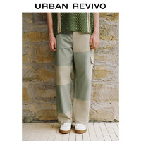 UR2024夏季男装时髦设计感休闲工装撞色阔腿裤UML640057 多色 31