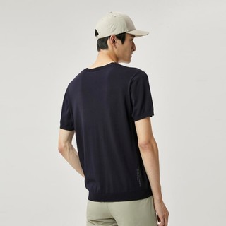 【轻薄透气】夏季短袖T恤V领套头舒适微弹男针织T恤衫