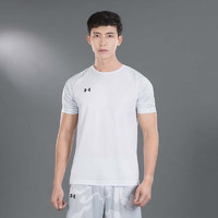 安德瑪 男子短袖T恤針織上衣 足球服運動訓練服