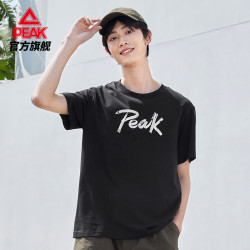 peak匹克轻运动系列圆领短袖t恤男夏季新款运动上衣跑步服