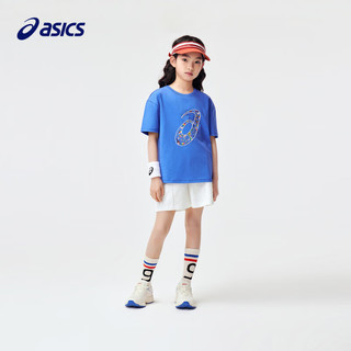 亚瑟士（asics）童装2024年儿童夏季轻薄柔软运动休闲棉质短裤332241104044 10本白 130