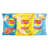 88VIP：Lay's 乐事 原切薯片（经典原味+黄瓜味+红烩味）135g×3袋小吃