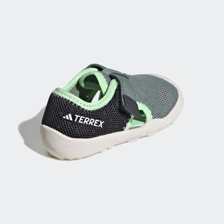 adidas CAPTAIN TOEY魔术贴户外凉鞋男婴童阿迪达斯TERREX 灰绿色/黑色 26.5码