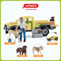 Schleich 思樂 獸醫拜訪農場套裝玩具42503禮盒裝玩偶送禮仿真模型