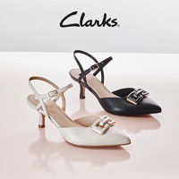 88VIP：Clarks 其乐 紫罗兰女鞋凉鞋女尖头浅口包头一字带高跟鞋凉鞋女婚鞋