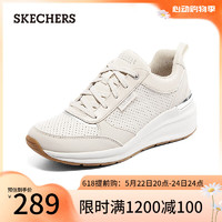 斯凯奇（Skechers）休闲鞋女士夏季时尚舒适百搭潮流女鞋155616 乳白色/OFWT 38