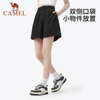 88VIP：CAMEL 骆驼 女装速干短裤2024夏季新款时尚显瘦弹力运动短裤五分裤