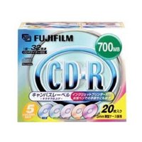 FUJICOLOR Fujifilm富士胶片CD-R刻录盘 CD-R70020PCVM 5色混合