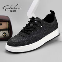 Satchi Sport 沙馳運動 男鞋2022春季新款系帶輕便透氣布鞋軟底帆布鞋休閑鞋板鞋
