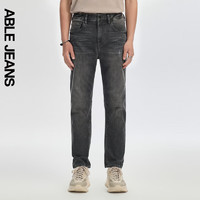 ABLE JEANS【立体锥形裤】24夏季男士经典百搭时尚复古牛仔裤 陨石灰 34/32