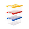 SHIMOYAMA 霜山 乐高收纳盒儿童积木玩具书本分类整理箱透明塑料零食储物盒