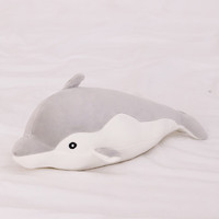 Ghiaccio 吉婭喬 毛絨玩具 海豚鯊魚 仿真玩偶睡覺抱枕送禮玩具 海豚款 35CM