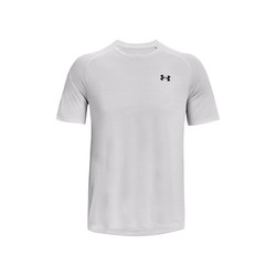 UNDER ARMOUR 安德瑪 UA 男子訓練運動健身短袖T恤緊身衣 1377843 014白灰色 S