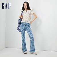 Gap 盖璞 女装早春宽松高级短袖T恤休闲上衣798459