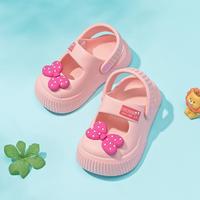 BoBDoG 巴布豆 女童凉鞋可外穿儿童拖鞋花园鞋夏季居家鞋沙滩鞋