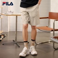 FILA 斐乐 张艺兴同款丨FILA斐乐凉感运动冰丝短裤男夏季宽松休闲工装五分裤