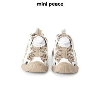 MiniPeace太平鸟童装夏新男童凉鞋(拖)F1ZEE2810 米色 35码